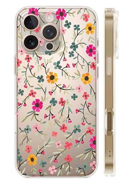 3GEN CASE İphone 16 Pro Uyumlu Desenli Şeffaf Silikon Kılıf
