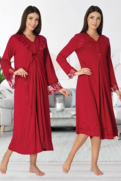 by İGP طقم ثوب نوم للحوامل من الدانتيل للنساء