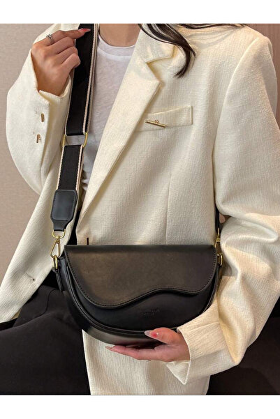 ELFCO Eftelia Model Black Women's Hand and Shoulder Bag