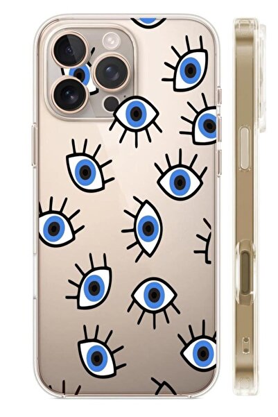 3GEN CASE İphone 16 Pro Uyumlu Desenli Şeffaf Silikon Kılıf