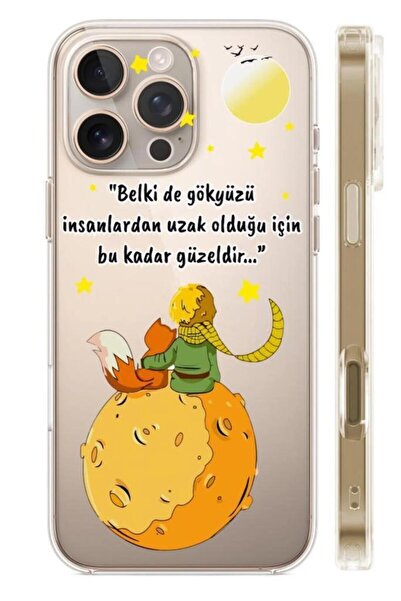 3GEN CASE İphone 16 Pro Uyumlu Desenli Şeffaf Silikon Kılıf