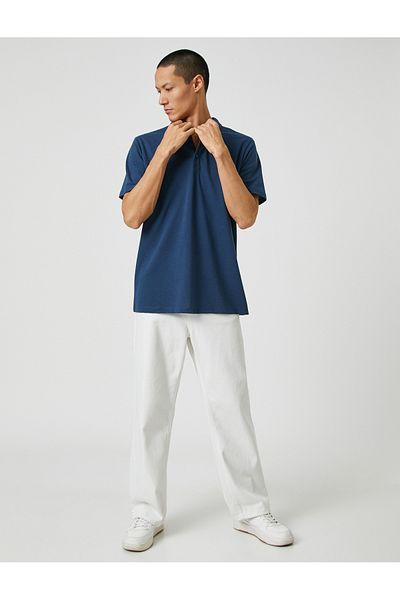 Koton Βασικό T-Shirt κοντό μανίκι με λαιμόκοψη Polo