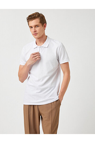 Koton Basic-T-Shirt mit Polokragen