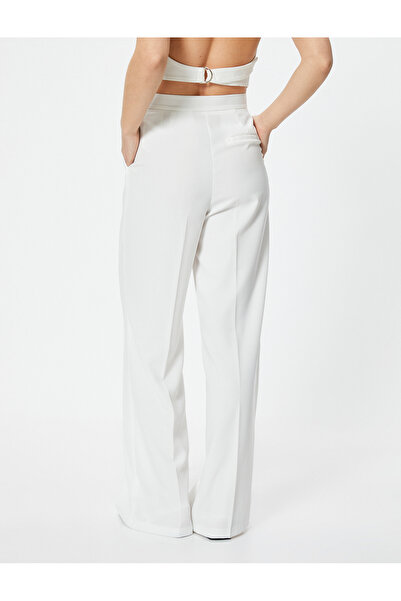 Koton Palazzo Pantolon Yüksek Bel Cepli