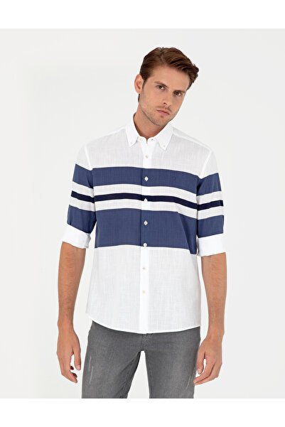 Pierre Cardin Açık Mavi Regular Fit Uzun Kollu Gömlek 50289400-VR003