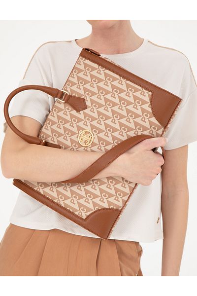 Pierre Cardin Tan Briefcase 50290022-Vr099