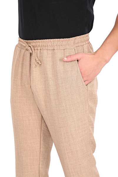 SAUNA SUIT Yeni Sezon Erkek KAHVERENGİ Pantolon , Yazlık Rahat Kesim Beli Las...