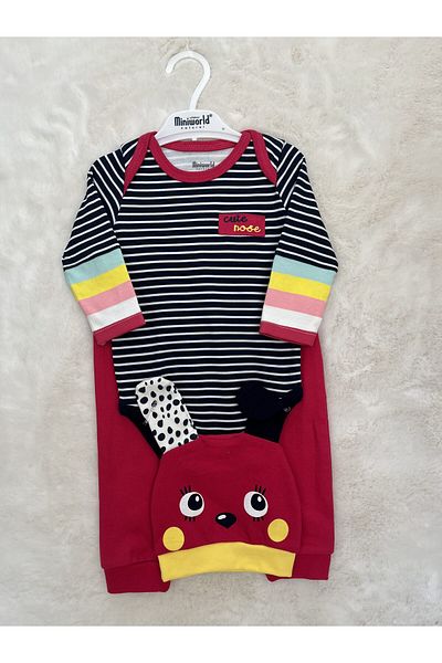 Miniworld Girl's Cute Dog Noise 3P Badili Suit