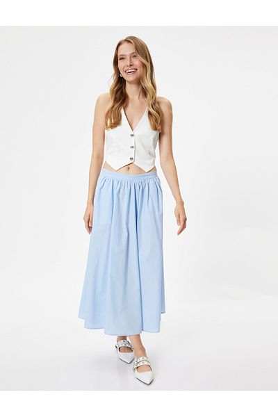 Koton Fusta Balon din Poplin - Bumbac Lung Oversize