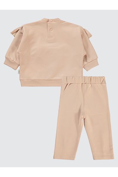 Civil Baby 6-18 Months Baby Girl Beige Suit Set