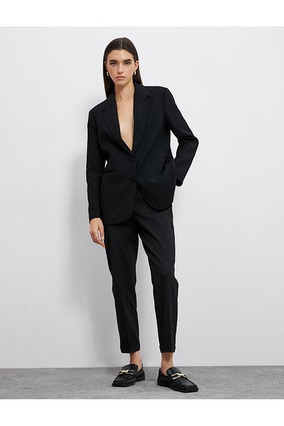 Koton Oversize Blazer Jacket Double Buttoned