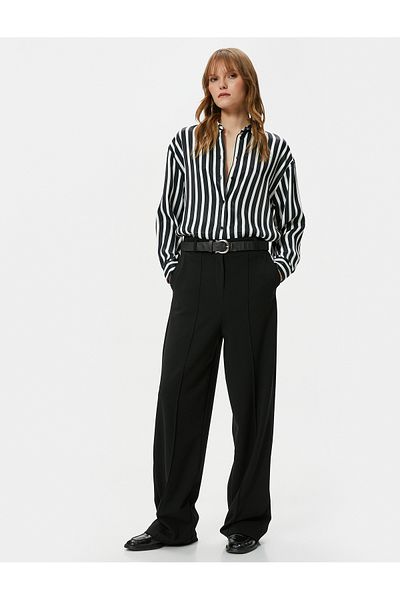 Koton Satin Shirt Long Sleeve Buttoned