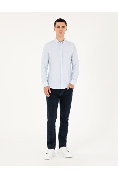 Pierre Cardin Açık Mavi Slim Fit Uzun Kollu Gömlek 50291042-VR003