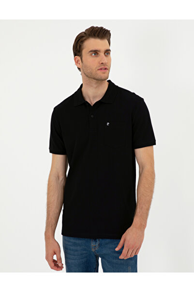 Pierre Cardin Μαύρο μπλουζάκι Basic Regular Fit 50291576-VR046