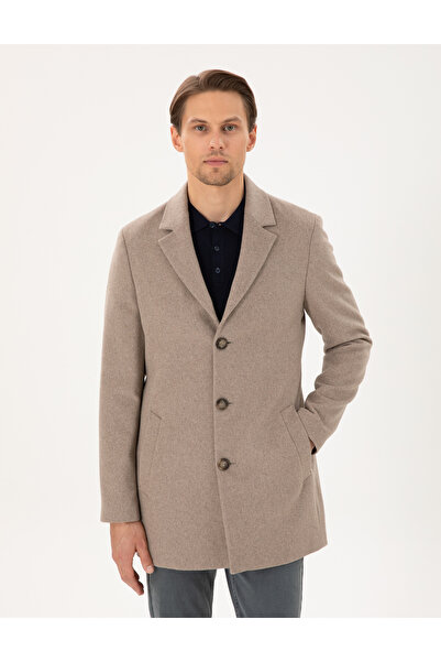 Pierre Cardin Beige Ex. Slim Fit Stamp Coat 50291017 -Vr011