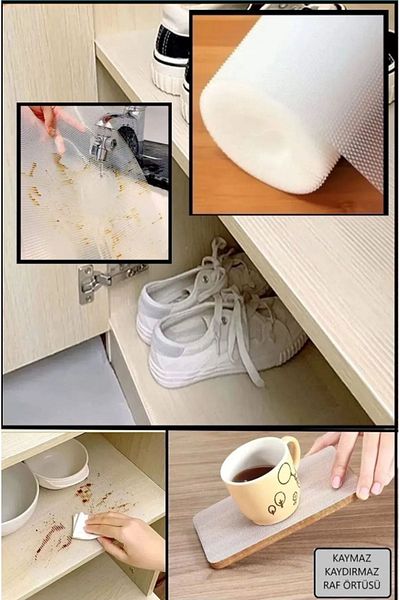 DORRY HOME Αντιολισθητική βάση ντουλαπιού 45cm - Κάλυμμα ραφιού 10MT και συρτάρι