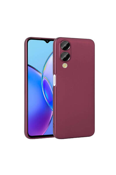 kilifone Vivo Y17S - غطاء حماية من السيليكون الناعم غير اللامع - برقوقي