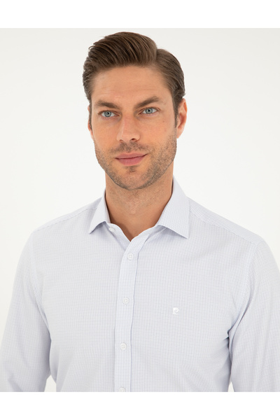 Pierre Cardin Lacivert Slim Fit Uzun Kollu Gömlek 50294168-VR033