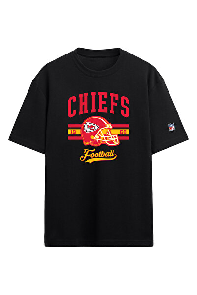 BA Sportswear Kansas City Chiefs Siyah Oversize T-shirt American Football NFL