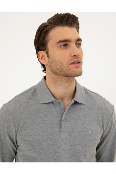 Pierre Cardin Світшот Gri Melanj Slim Fit Basic 50294438-VR086