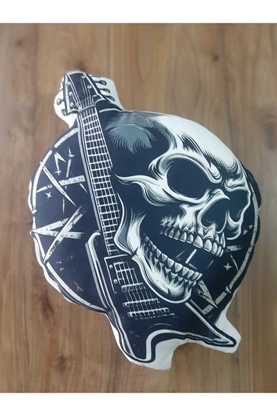owl bag Ow Bag Rock Guitar and Skull Pattern Shaped Design Chibi Character Pillow