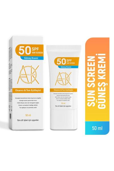 Asena Kızılarslan Onarıcı Aydınlatıcı & Ton Eşitleyici 50 ml 50 Spf Güneş Kremi