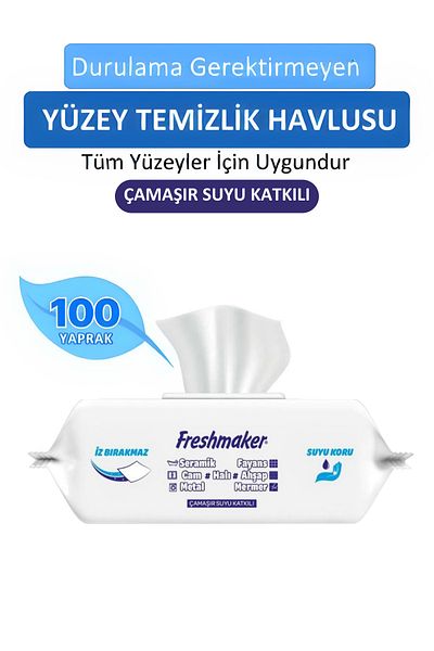 Freshmaker Bleach Additive Surface Cleaning Towel 100 Sheets
