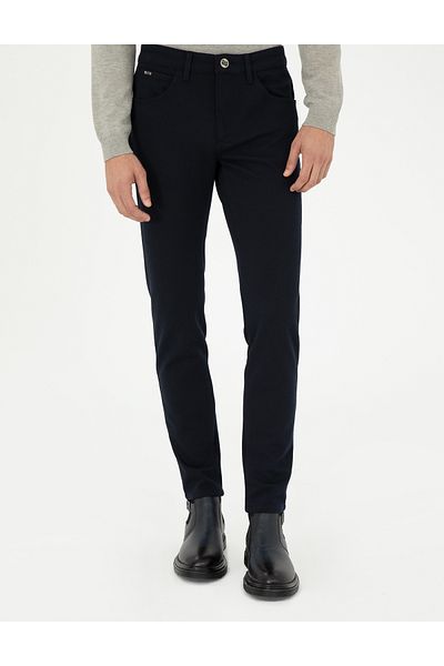 Pierre Cardin Παντελόνι καμβά Navy Blue Slim Fit 50295933-VR033