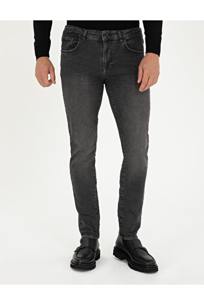 Pierre Cardin Antrasit Slim Fit Jean Pantolon 50295871-VR006