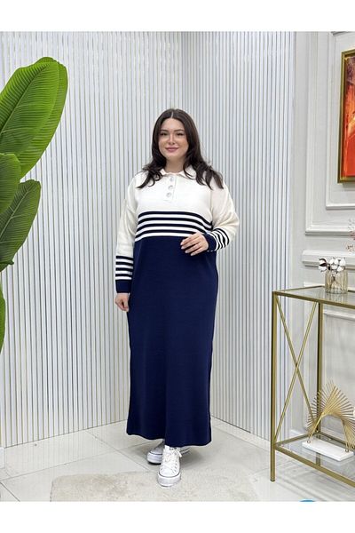 GK Shirt Collar Knitwear Dress