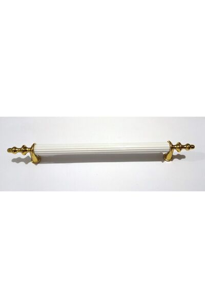 kayakulp Alüminyum Lüks  Boru Lüks Kulp 224mm Beyaz/gold (dolap Çekmece Mobil...