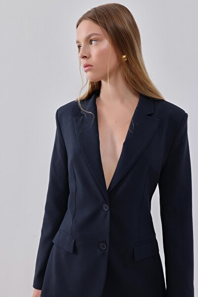 pieces of melon x Narod Bıçakçı Lacivert Vatkalı Astarlı Ceket