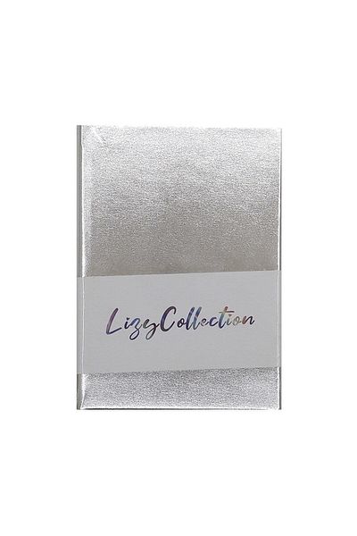 Lizy Κάλυμμα καθρέφτη Σημειωματάριο - 17x24 168 Φύλλα ΠΙΝΑΚΑ Ασημί
