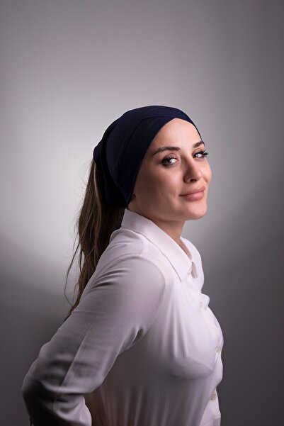 HALVEN الأزرق الداكن عملي جاهز المتشابكة الداخلية بونيه نسيج الفسكوز عبر الأنابيب واحدة النطاقات 3005_02