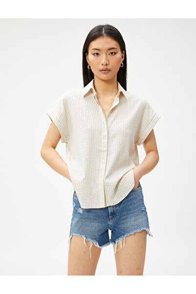 Koton Rövid ujjú ing rejtett gombokkal