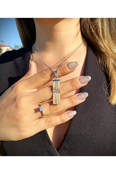 Butik Çelik Çift Göz Kolye