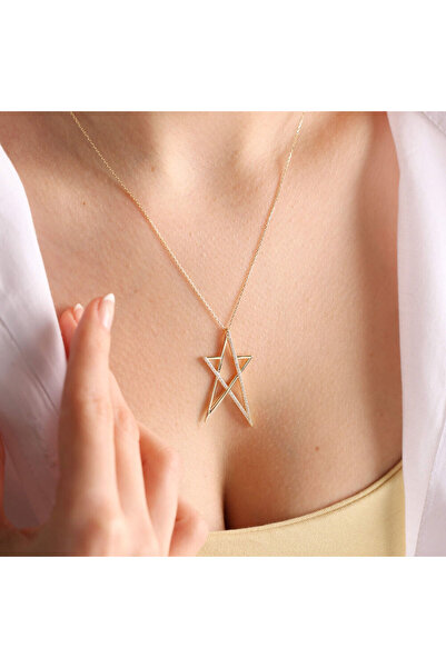 Sembol Gold Altın Yıldız Kolye