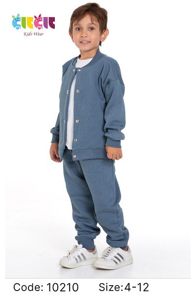 Toçka Boy and Girl's College Oversize Mold 3 Thread Fleece Set