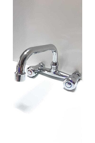 ÇAĞDAŞ Duvardan Çevirmeli Döner Evye Batarya Klasik ( % 100 Yerli ) - Çelik -...