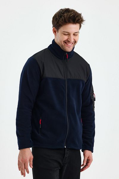 monox Ανδρικό αθλητικό μπουφάν Fleece με φερμουάρ