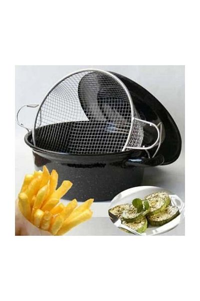 Layrol Enamel Fryer Frying Pot