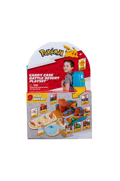 Pokemon Cary Case Battle Desert Playset