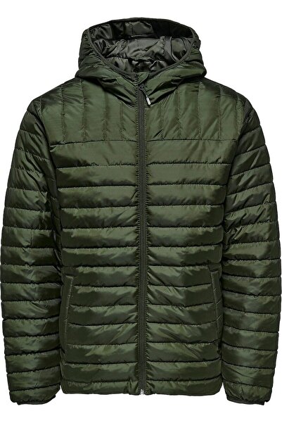 Only & Sons Men's Hooded Plus Size Coat 22023591
