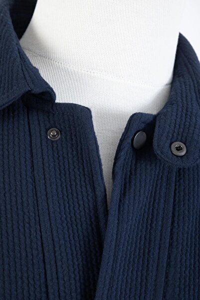 SÜVARİ Süvari Slim Kalıp Lacivert Kapitone Mont