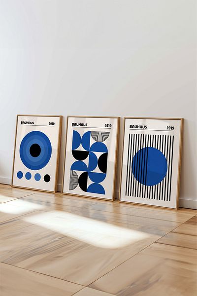 House Gorgeous Colecția Bauhaus Nr.: 12 Set de 3 postere fără cadru cu design