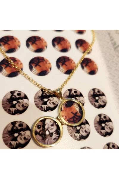 Sembol Gold Altın Resimli Kolye Hayat Ağacı Tasarım Doç Zincir