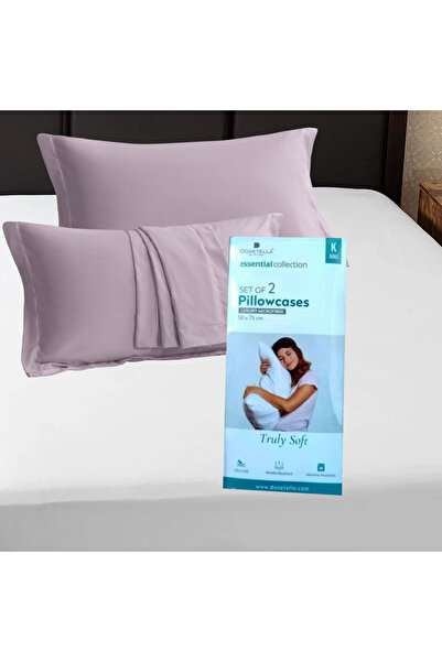 Donetella 2- Piece Microfiber Pillowcase Set - 50x75 cm with Envelope Closure