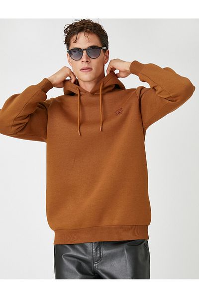 Koton Hooded Dog EmbroIdered Sweatshirt