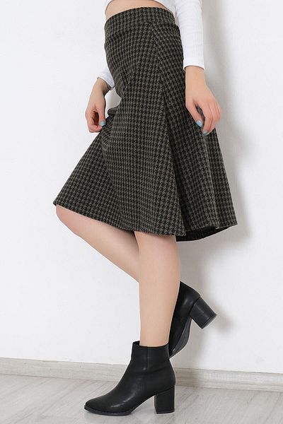 MODA CAN ZEHRA Fustă midi Kaki