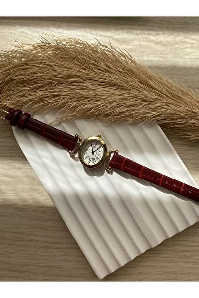 QUARTZ Vintage Butterfly Model Retro Minimal Leather Women's Wristwatch